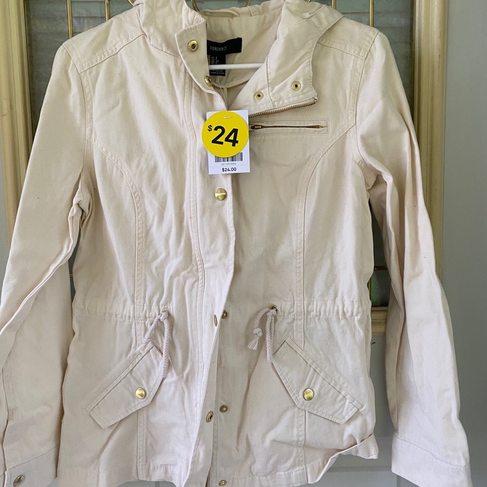 F21 Cream/White Dress Jacket